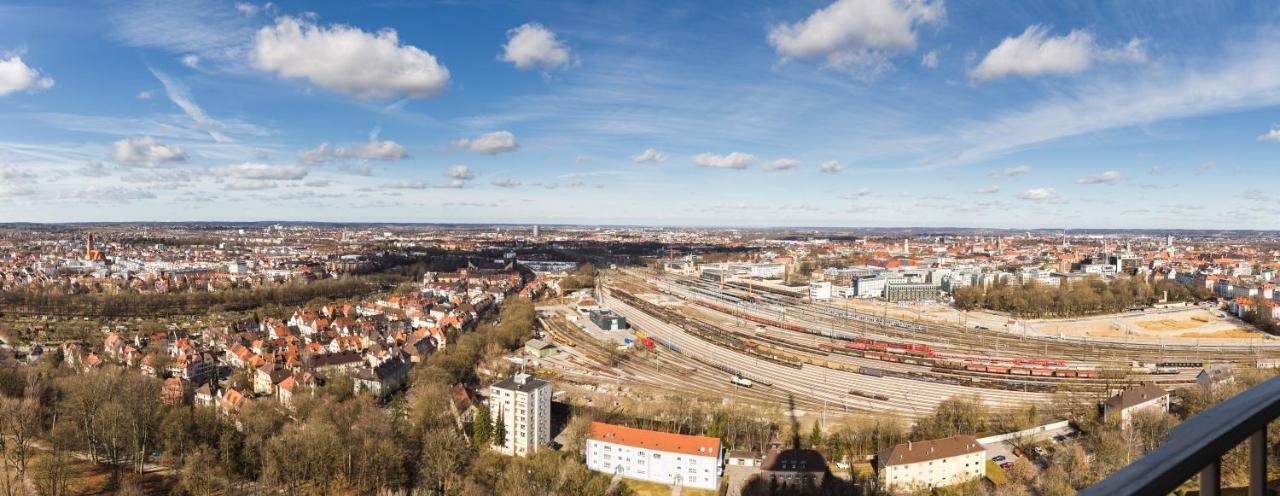 Ferienwohnung Bright - Fantastic Views - Augsburg Center - Luxury - Congress Exterior foto